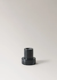 Tall reversible marble candlestick