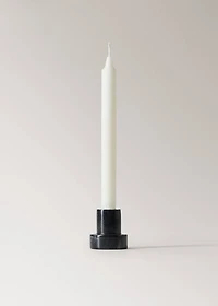 Tall reversible marble candlestick