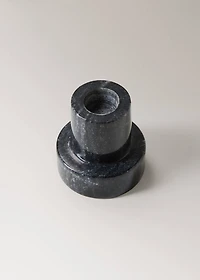 Tall reversible marble candlestick