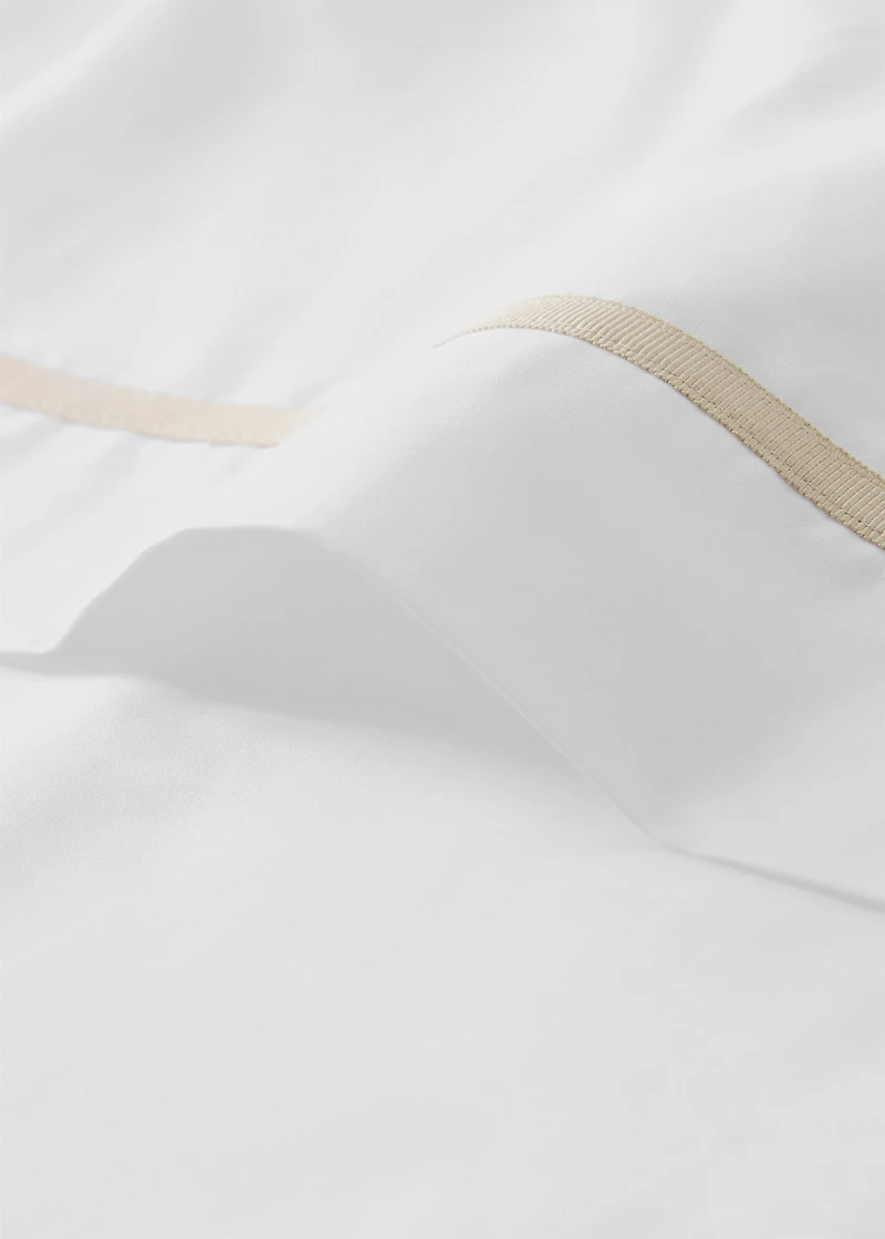 Percale cotton 200 thread pillow case 45x110cm