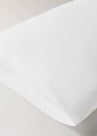Two 200-thread count percale cotton pillowcases 50x75cm