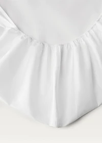 500-thread cotton percale fitted sheet for 90 cm bed