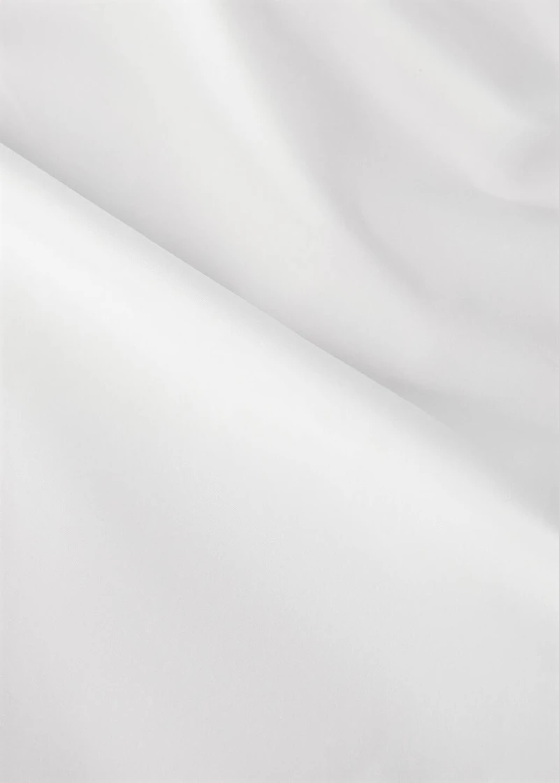500-thread cotton percale fitted sheet for 160 cm bed