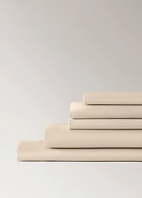 600-thread washed cotton fitted sheet for / cm bed