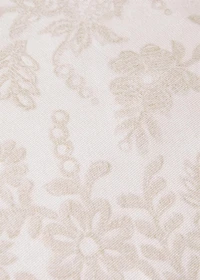 Floral-print cotton cushion cover 45x45cm