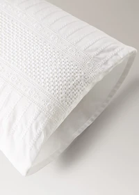 Children's cotton cushion cover with embroidered details 20x30 cm