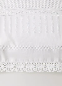 Children's embroidered cotton cushion cover 30x40 cm