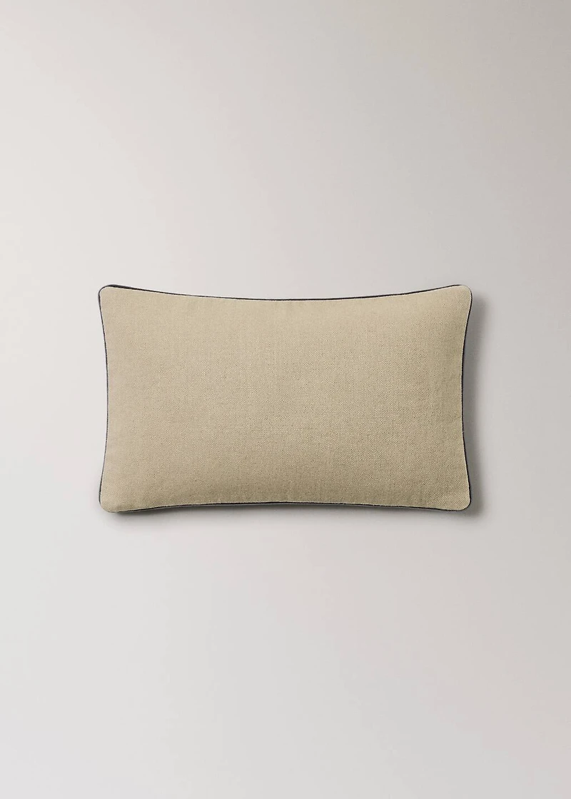 Linen floral-print cushion cover 30x50 cm