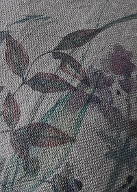 Linen floral-print cushion cover 30x50 cm