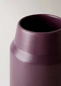 Conical-shaped earthenware vase
