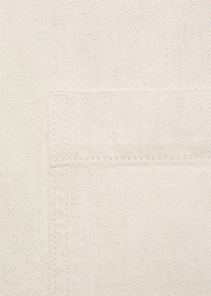 Linen-cotton blend shirt