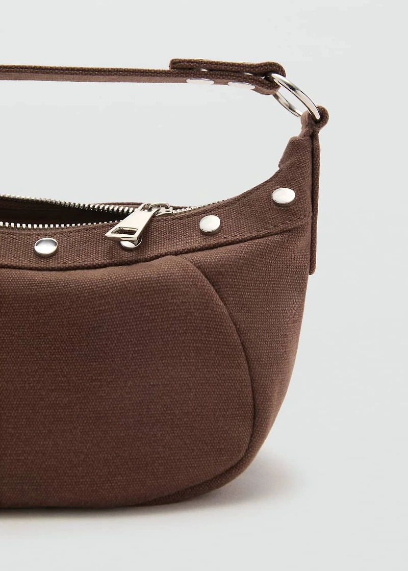 Studded shoulder bag