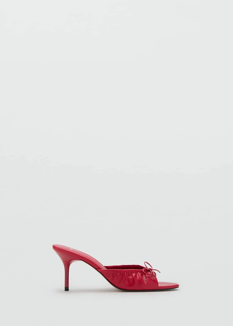 Bow heel sandals