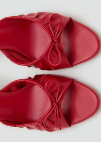 Bow heel sandals