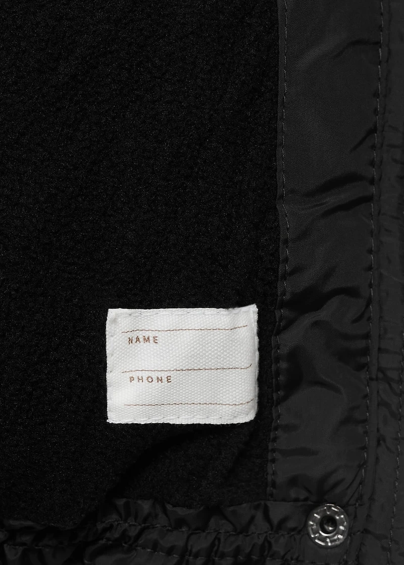 Hood quilted coat