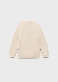 Buttons detail knit sweater