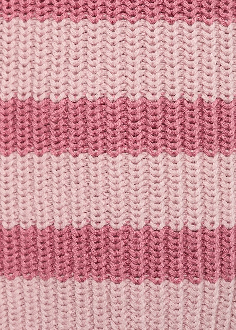 Striped knitted vest