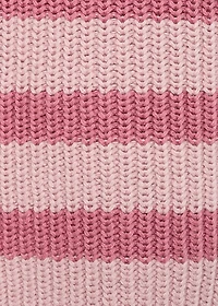 Striped knitted vest