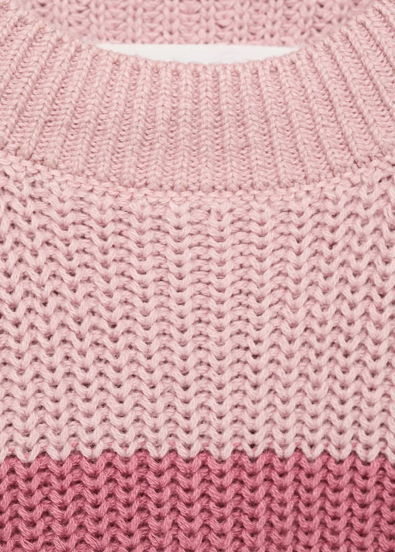 Striped knitted vest