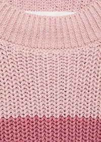 Striped knitted vest