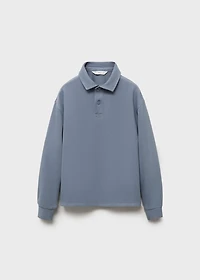 Polo-neck sweatshirt