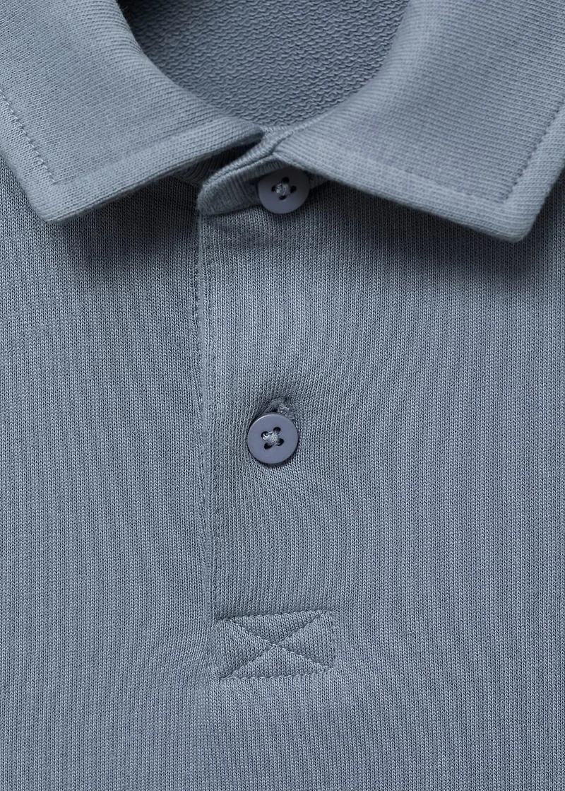 Polo-neck sweatshirt