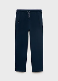 Cotton joggers with elastic waist