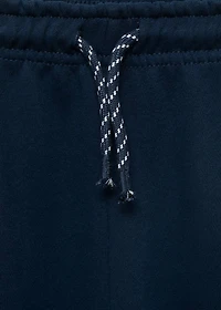 Cotton joggers with elastic waist