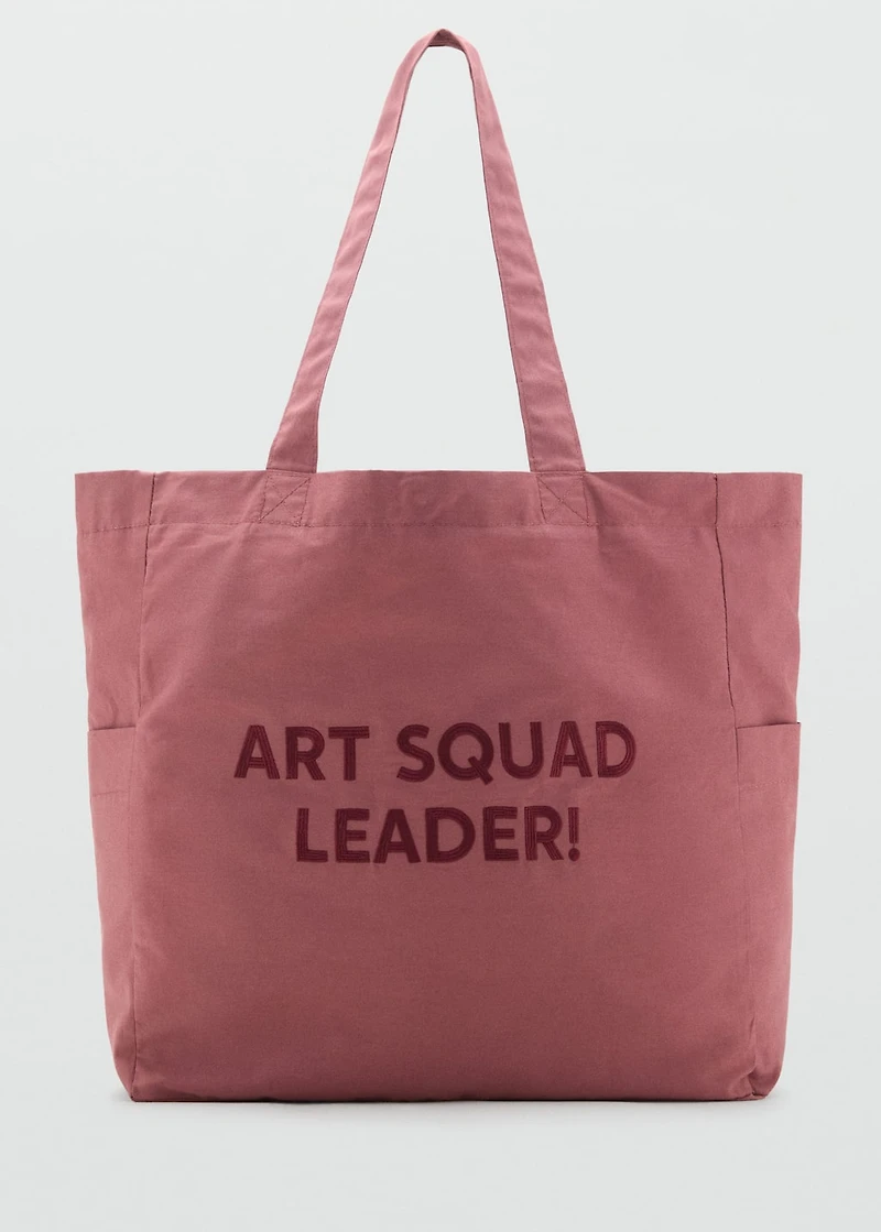 Embroidered tote bag