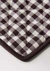 Gingham cotton pot holder