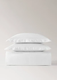 300-thread count cotton satin striped duvet cover for 135/140 cm bed