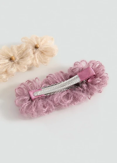 2 pack flower hairclips