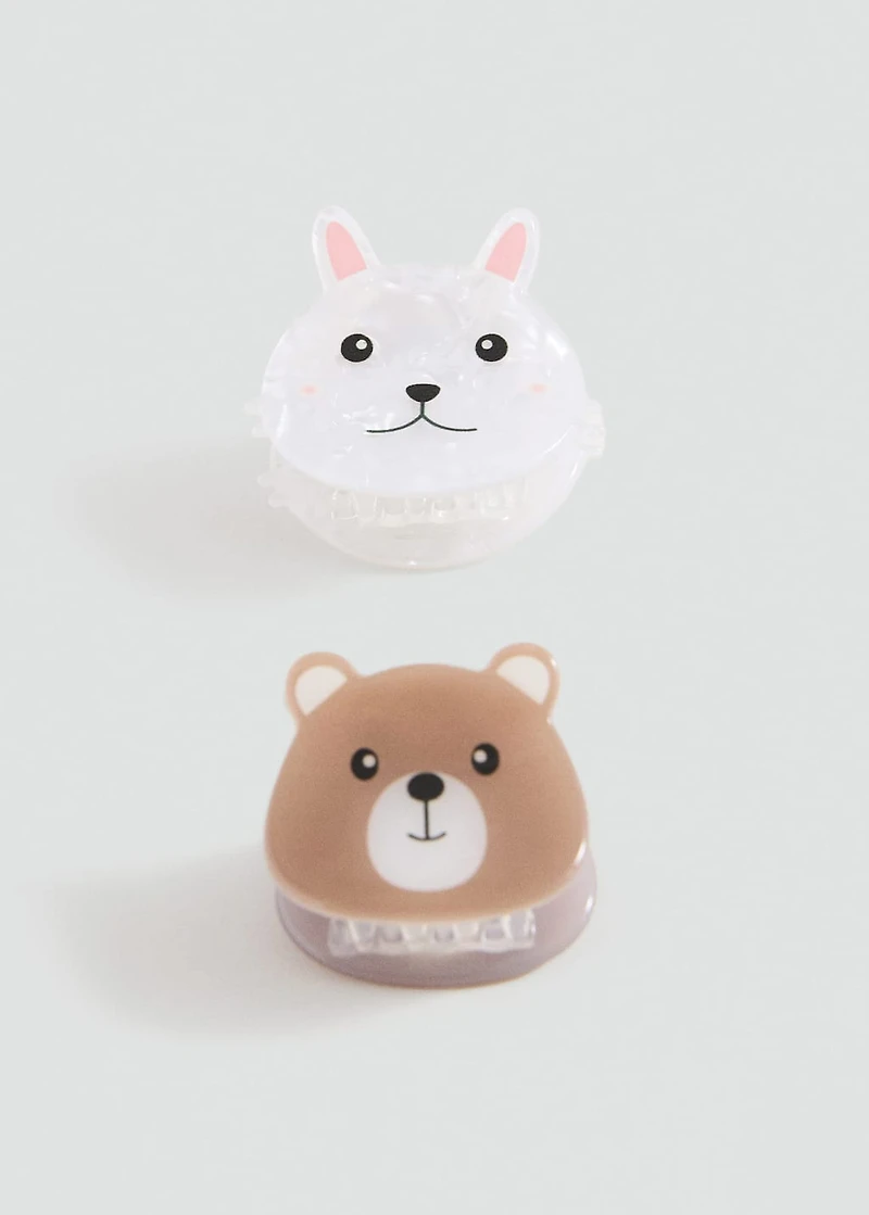 Pack of 2 animal clips
