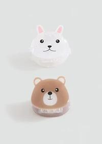 Pack of 2 animal clips