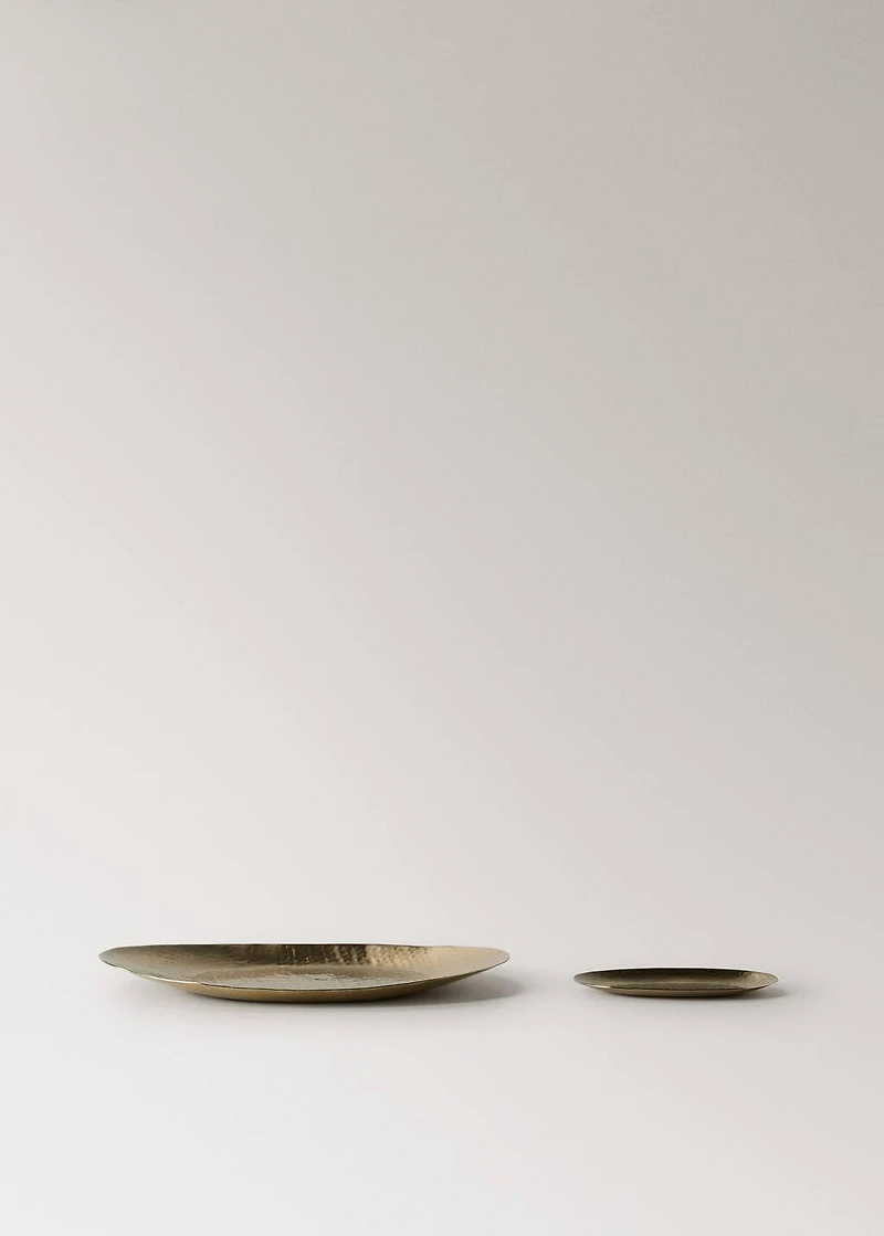 golden decorative tray
