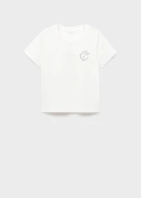 Cotton heart t-shirt