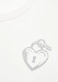 Cotton heart t-shirt