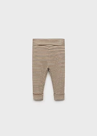 Stripped cotton leggings
