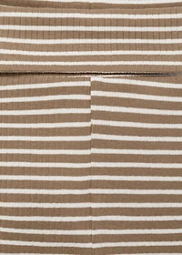 Stripped cotton leggings