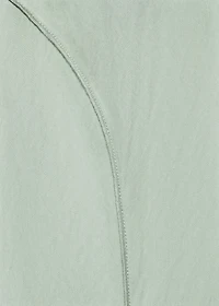 V-neck dress with stitching