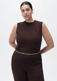 Fine-knit top
