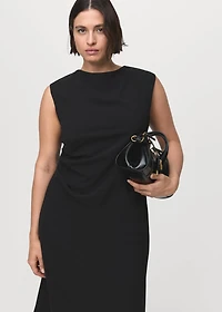 Ruched midi dress