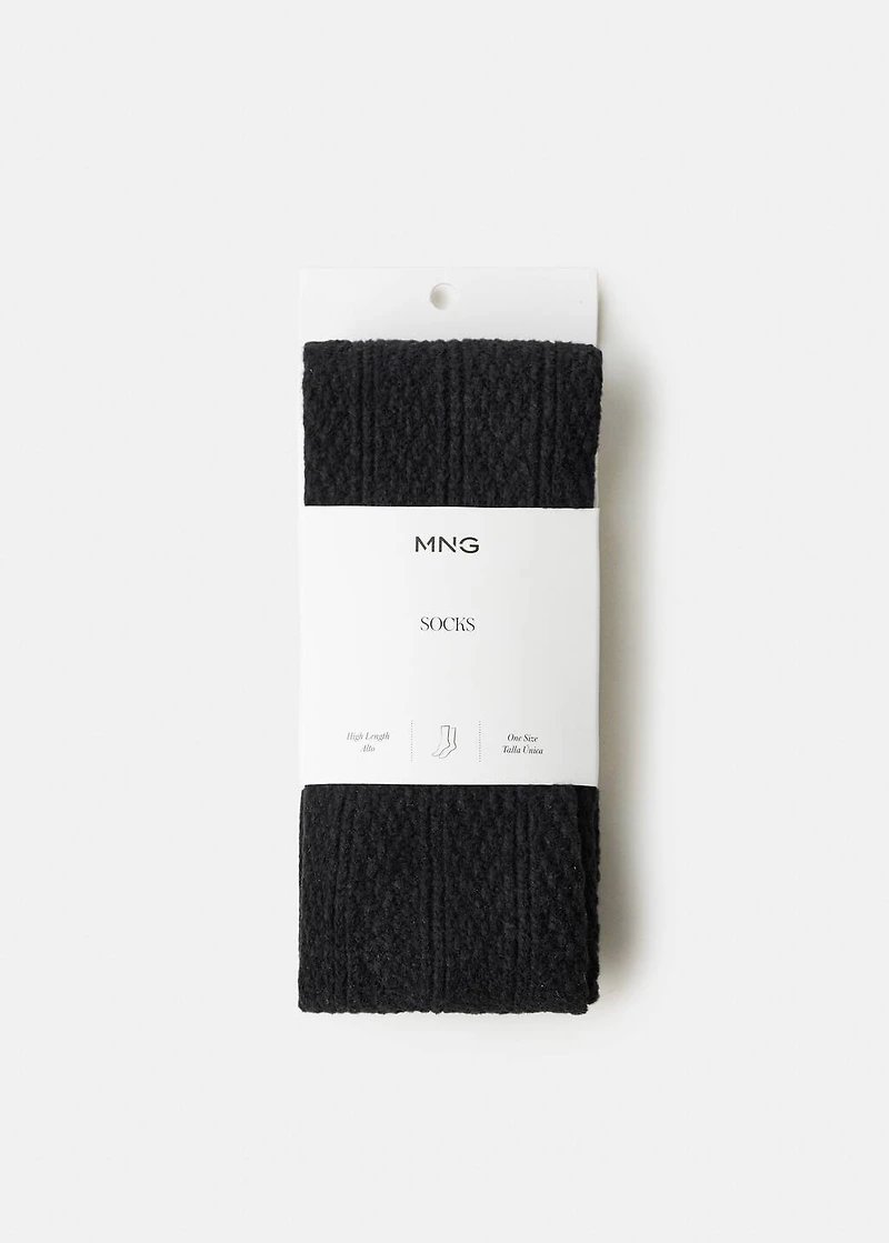 Long knitted socks