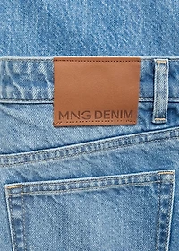 High waist straight jeans