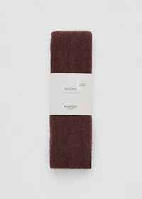 Wool and cashmere socks