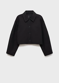 Cropped jacket with pockets