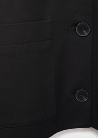 Cropped jacket with pockets