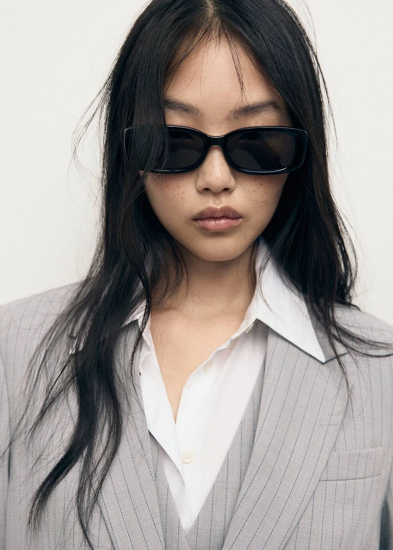 Pinstripe suit jacket