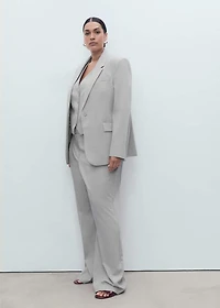 Pinstripe suit jacket