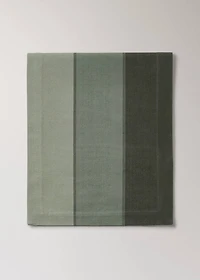 Cotton striped table runner various colors
